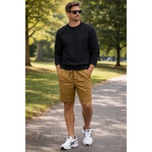 Coalatree Trailhead Adventure Shorts Men's Size L Sand Outdoor Eco Recycled